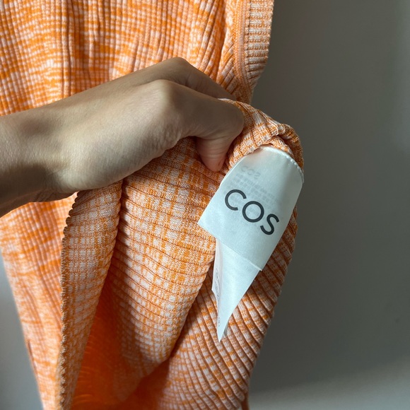 COS Tangerine Ribbed Tank Top - Picture 7 of 10
